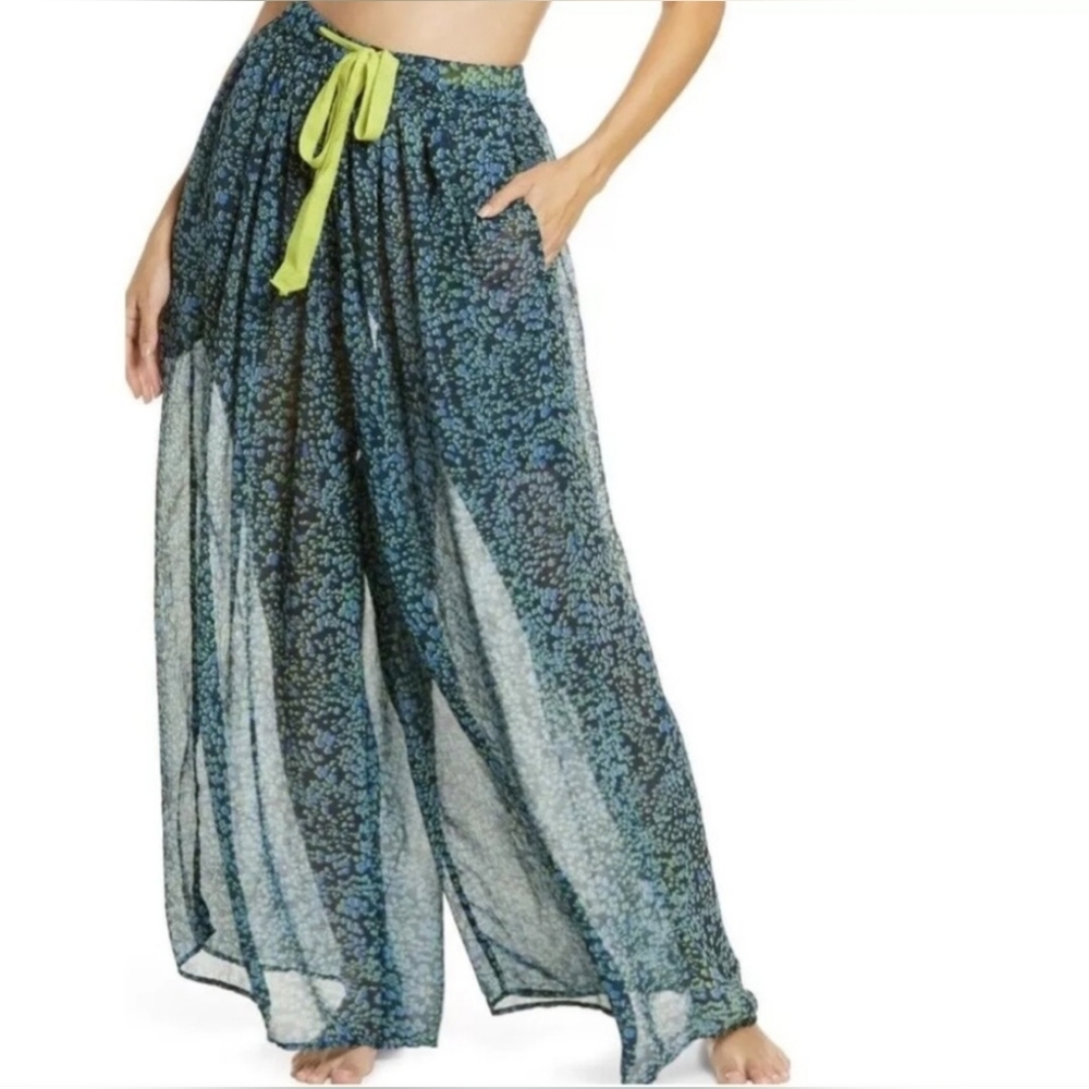 Free People Intimately Sheer Wide-Leg Pants